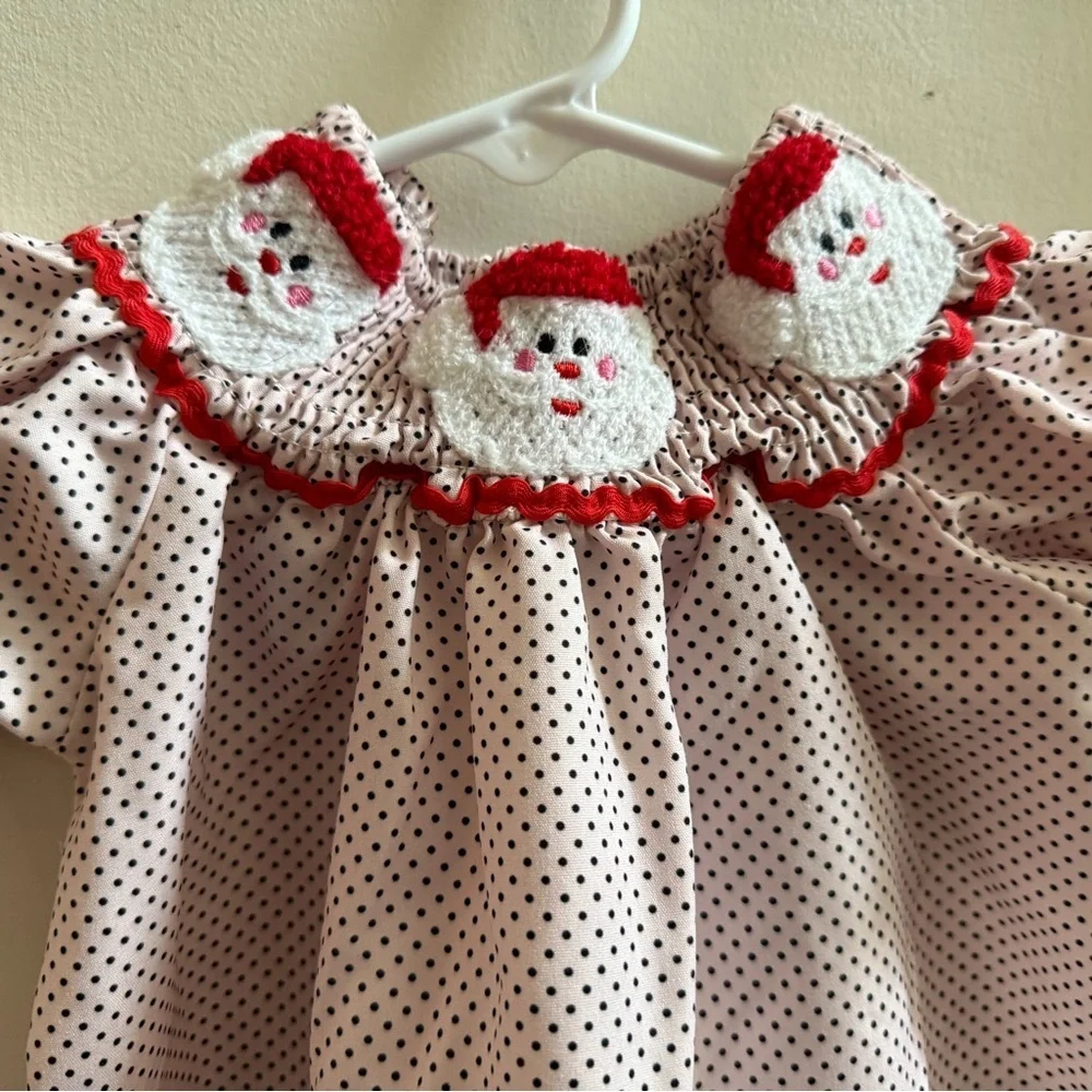 Smocked Santa Dress